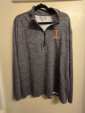 Russell Athletic Tennessee Volunteers Football 1/4 Zip Pullover Men's XXL Gray